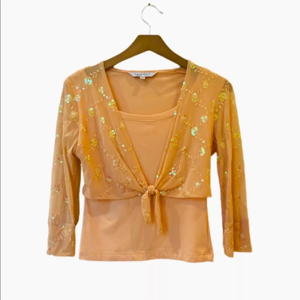 Vintage Studio JPR Petite Peach Top, Size PS.